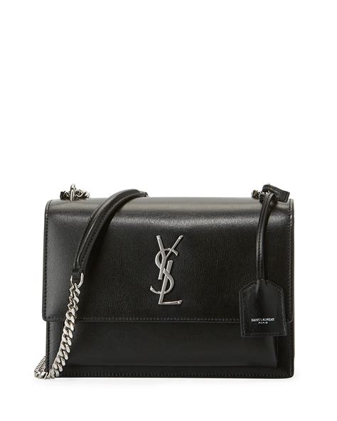 ysl cross body black bag|YSL crossbody bag black chain.